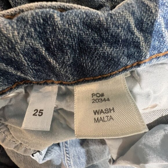 Reformation Jeans High Rise Straight Leg Womens Size 25 Wash Malta Distressed - Picture 4 of 14